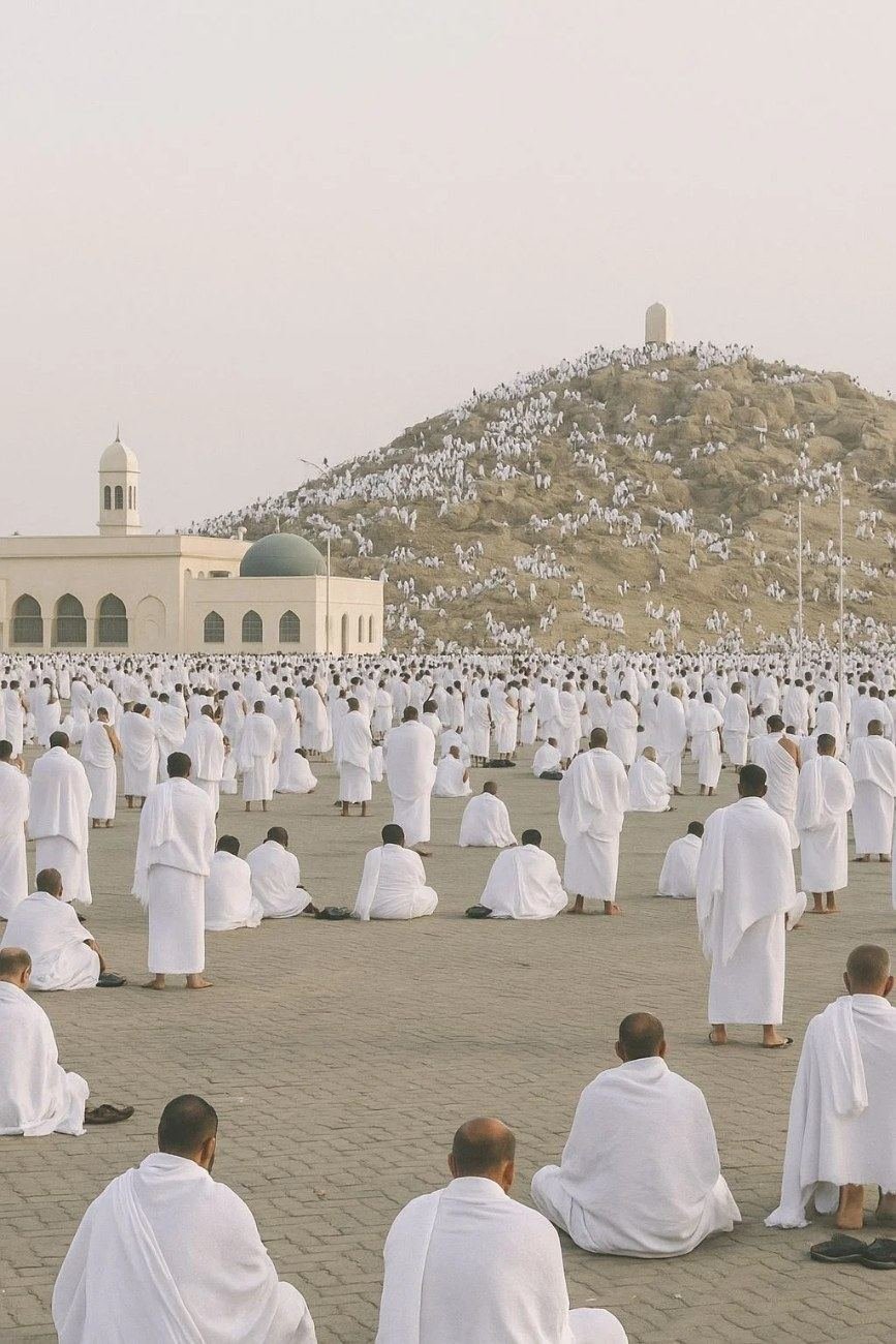 Pèlerins au mont Arafat